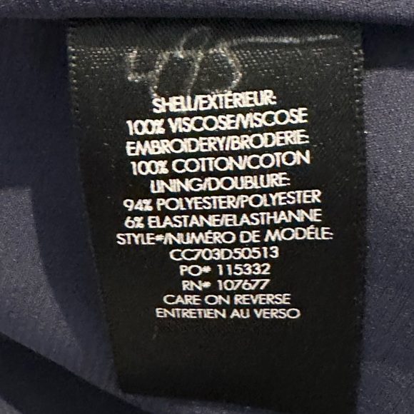 Alice + Olivia Pammy Eyelet Navy Blue - Picture 9 of 9